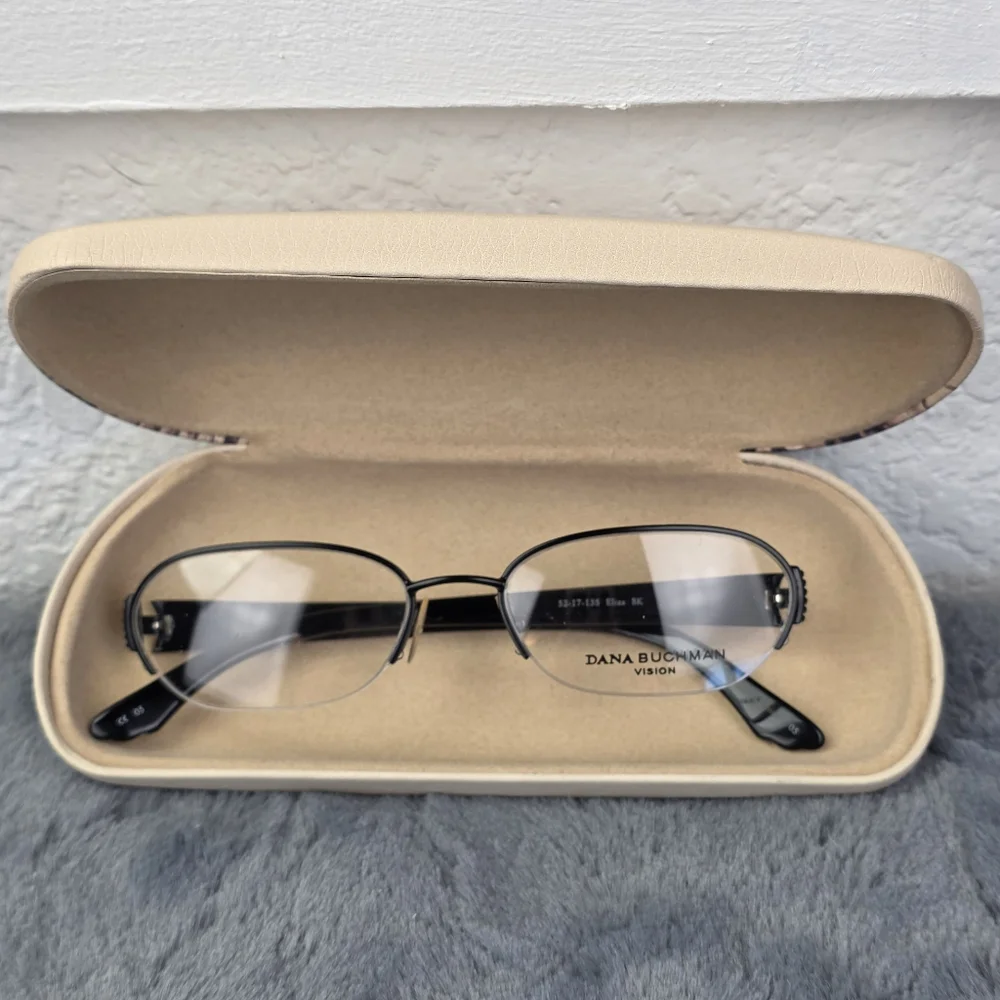 Dana Buchman Eliza Half-Rimless Womens Designer Optical Eyeglass Frame/Eyewear